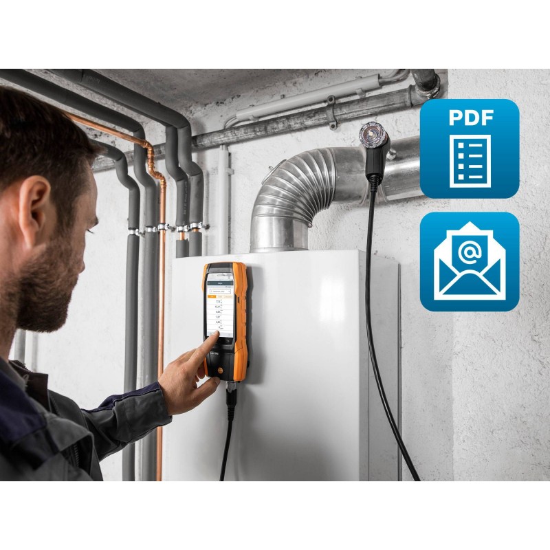 Testo Ussa testo 300 Longlife kit 2 con NO/NOx - analizzatore di combustione
