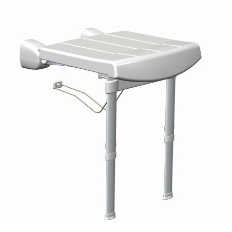 Sedile ribaltabile morbido da muro con gambe K Design PR-WSL-PP-BX PRC-WSL-E-B 1