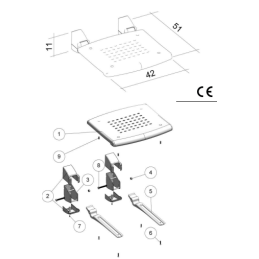 Schienale da muro (bianco) K Design PR-WB-PP-BX PR-WB-PP-BX 2