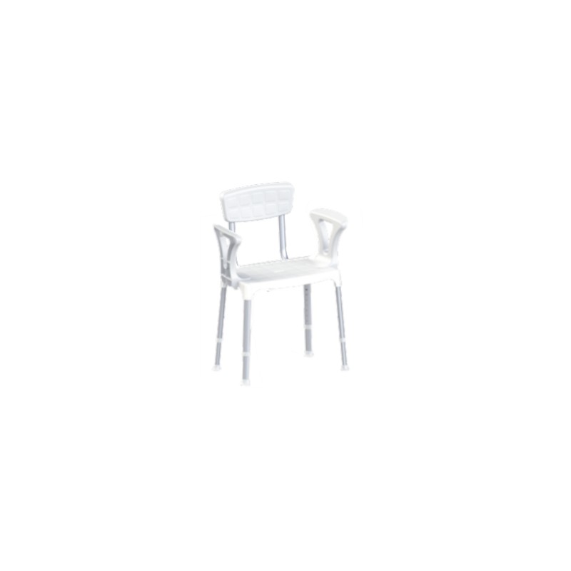 Sedia regolabile da doccia con braccioli e schienale Bianco K Design EH-SSBA-PP-BX EH-SSBA-PP-BX 1 Sedia regolabile da doccia con braccioli e schienale Bianco K Design EH-SSBA-PP-BX EH-SSBA-PP-BX 1
