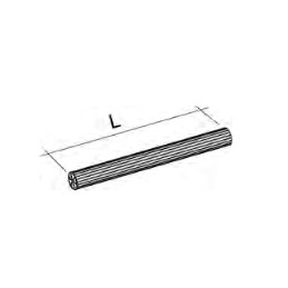 Tubo rigato in plastica lunghezza 21 cm Bianco K Design EH-12F-RX EH-12F-RX 2