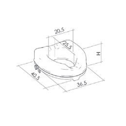 Alzawater ARES con sistema di bloccaggio altezza H 6cm bianco K Design AR-6-PP-KD AR-6-PP-KD 2