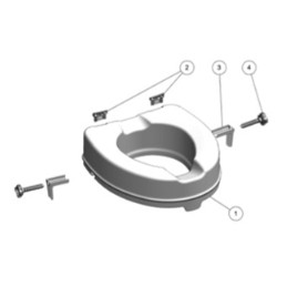 Alzawater ARES con sistema di bloccaggio altezza H 6cm bianco K Design AR-6-PP-KD AR-6-PP-KD 3