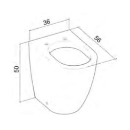 Vaso sanitario filo parete Giada K Design CL-TB20-W CL-TB20-W 2