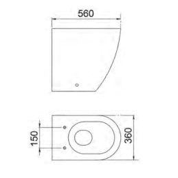Vaso sanitario filo parete Giada K Design CL-TB20-W CL-TB20-W 4