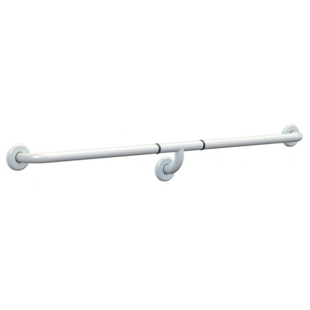 Corrimano lineare con supporto centrale in acciaio 120cm bianco K Design EHP-48-PC EHP-48-PC 1