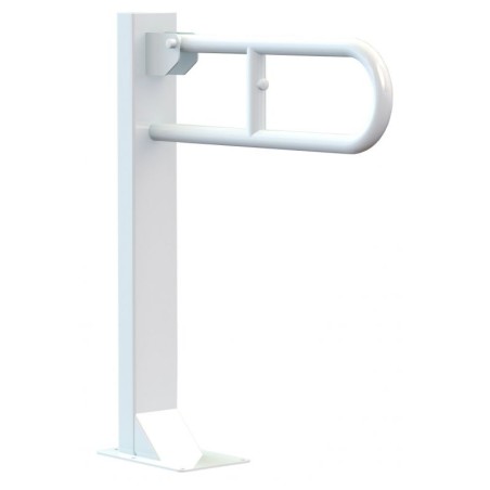 Barra di sostegno ribaltabile su colonna in acciaio laccato bianco 80 cm K Design EHP-FA-80-PC EHP-FA-80-PC 1