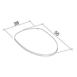 Sedile con apertura frontale e coperchio (bianco) K Design Cl-TSL1-W Cl-TSL1-W 3