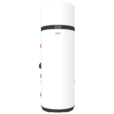SCALDABAGNO A POMPA DI CALORE FERROLI EGEA 200 HT LITRI INSTALLAZIONE A PARETE A+ 2COBA02F 1