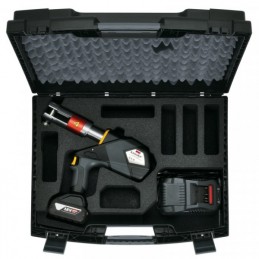 Pressatrice a Batteria Classic 110 B con Portaganasce E 4 inserti M 15-18-22-28 multistrato anche per tubi acciaio MGF 900987KM 