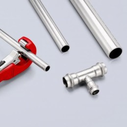 KNIPEX TubiX® Tagliatubi a cricchetto per rame, ottone e inox, 6-35mm 90 31 02 SB 11