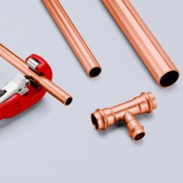 KNIPEX TubiX® Tagliatubi a cricchetto per rame, ottone e inox, 6-35mm 90 31 02 SB 12