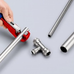 KNIPEX TubiX® Tagliatubi a cricchetto per rame, ottone e inox, 6-35mm 90 31 02 SB 13