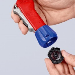 KNIPEX TubiX® Tagliatubi a cricchetto per rame, ottone e inox, 6-35mm 90 31 02 SB 18