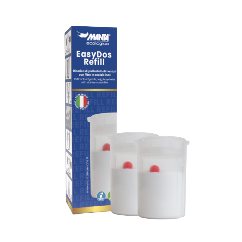 EASYDOS REFILL Cartuccia doppia - Ricarica di polifosfati per dosatore EasyDos 400103002 1 EASYDOS REFILL Cartuccia doppia - Ricarica di polifosfati per dosatore EasyDos 400103002 1