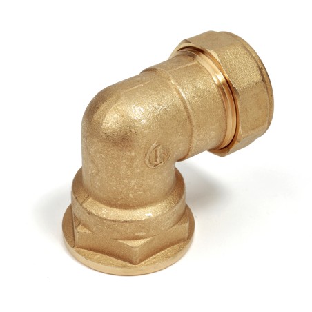 Raccordo curvo 90° filettato femmina per tubi in rame misura ø1/2" x 15  Giacomini 317Y001 317Y001 1