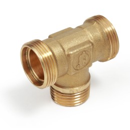 Raccordo a T con attacchi adattatore e maschio misura 22 x 3/4" x 22 R568RY023 1