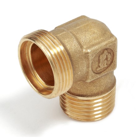 Raccordo curvo 90° filettato maschio con attacco per adattatori misura 3/4" x 22 R562RY023 1