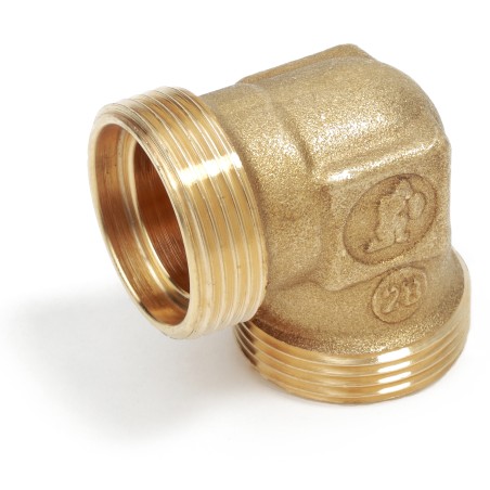 Raccordo curvo 90° con attacchi per adattatore tubo rame, plastica o multistrato 28 x 28 R561RY010 1