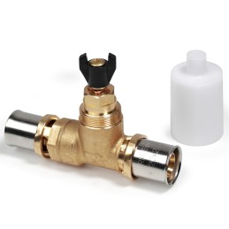 Rubinetto di intercettazione a vitone con attacchi a pressare 20 x (20 x 2) RM173Y037 1