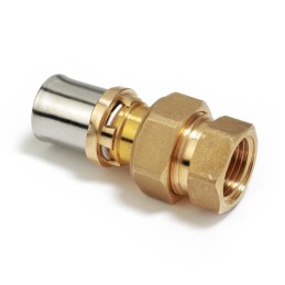 Raccordo diritto in tre pezzi filettato femmina dimensione ø 1/2" x (20 x 2) RM18Y037 1