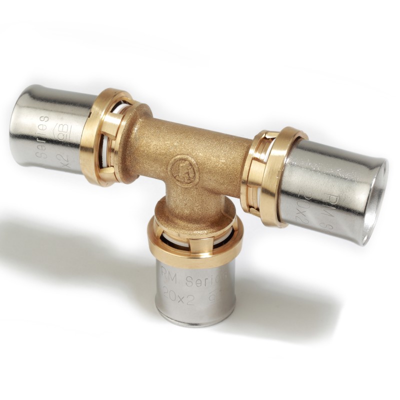 Raccordo a Tee, a pressare misura Ø 16 x 2 mm RM150Y003 1
