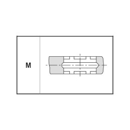 Ganascia per pressatrice profilo M 18 di qualità tedesca MGF 281465 281465 2