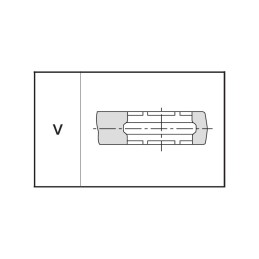 Ganascia per pressatrice profilo V 22 di qualità tedesca MGF 281526 281526 2