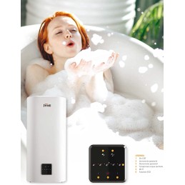 Ferroli Titano twin scaldacqua elettrico compatto a doppio serbatoio 30 lt. wi-fi GRZ52DKA 2