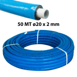 Tubo multistrato blu PEX-b/Al/PEX-b 50 m ø 20 x 2 mm GIACOMINI R999IY249 1
