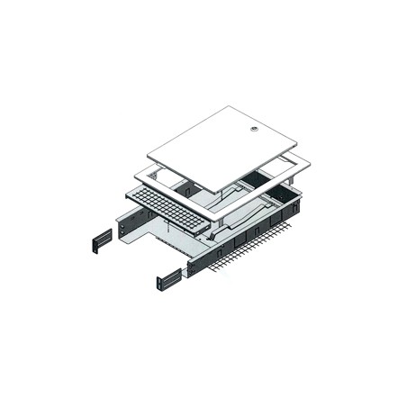 Cassette per collettori 1000 x 650÷740 x 85÷130 mm R500Y224 1