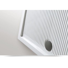 Piatto doccia Ferdy quadrato cm 80x80 bianco lucido ceramica azzurra PFPD08008065BI 2