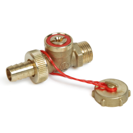 Rubinetto scarico con taglio a cacciavite R 3/4" M x Ø 18 mm R608Y014 R608Y014 1