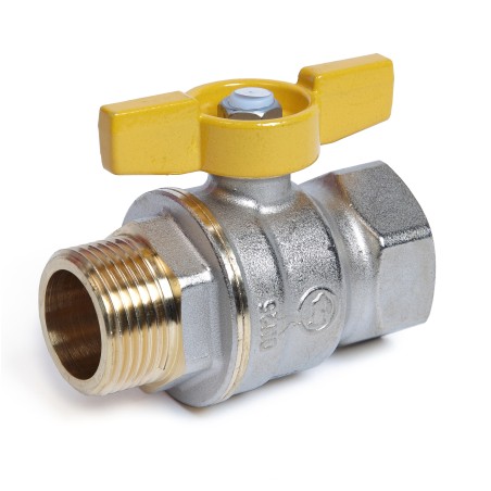 Valvola a sfera, attacchi F-M, maniglia a farfalla G 1/2" R734GAX003 R734GAX003 1