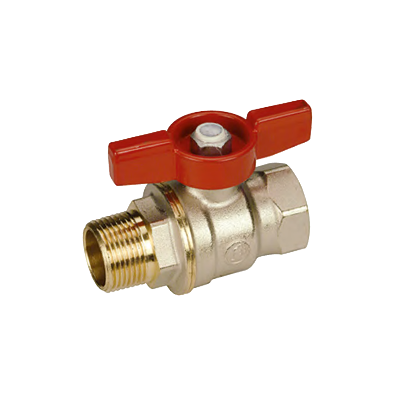 Valvola con sfera DADO attacchi filettati 1-1/4" F-M, farfalla rossa Giacomini R914X026 1 Valvola con sfera DADO attacchi filettati 1-1/4" F-M, farfalla rossa Giacomini R914X026 1