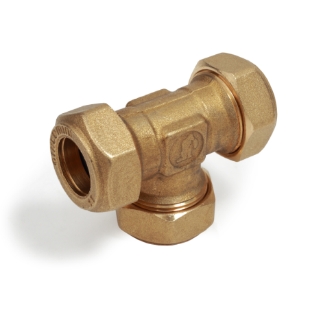 Raccordo a T in ottone per tubo rame ø 18 x 18 x 18 mm R564Y008 1