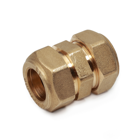 Raccordo diritto bicono, ø 22 X 22 mm per tubo rame in ottone R560Y009 1