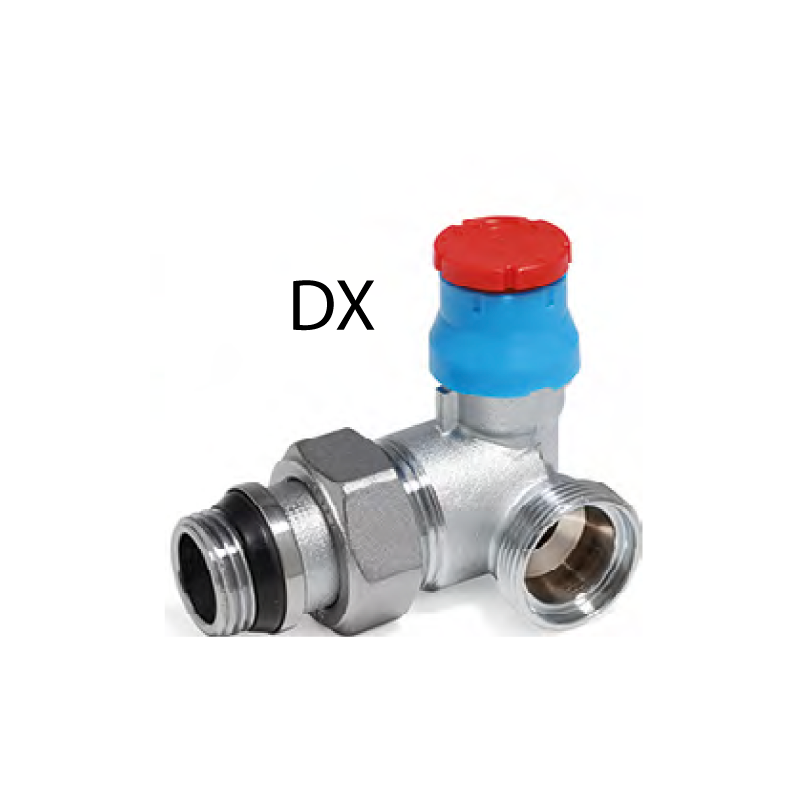 Valvola termostatizzabile a doppia squadra G 1/2"M x G 1/2"F DX, R403X064 R403X064 1