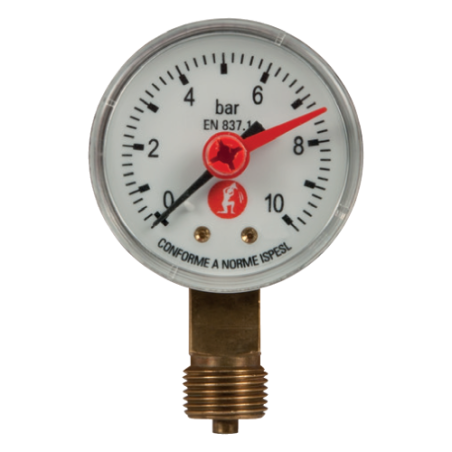Manometro con tipologia attacco radiale 3/8" M, 0-10 bar, R225IY011 R225IY011 1