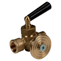 Rubinetto portamanometro a tre vie 3/8"M x 3/8"F R228IY002 1