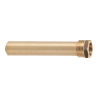 Pozzetto in ottone per l'alloggiamento del termometro 1/2"M - L100mm R227Y010 1