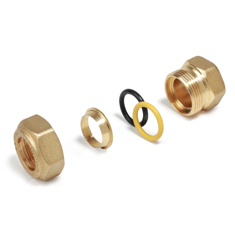 Raccordo diritto filettato femmina per tubi in rame ø 3/4" x 18 R180FY121 1