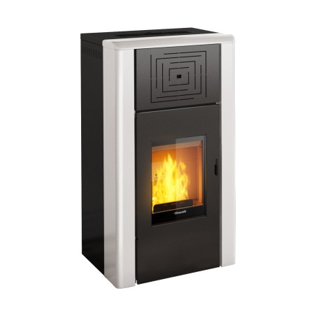 Termostufa idro a pellet nocciolino Venua 15 KW Bianco 412-PSVEN-15BI 1