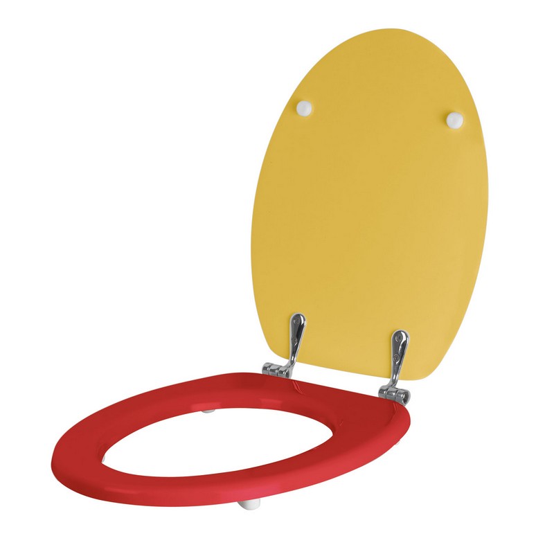 Sedile per Vaso Bambini IDRAL 11306 in Rosso/Giallo, Compatibile con Serie KIDS 11306 1