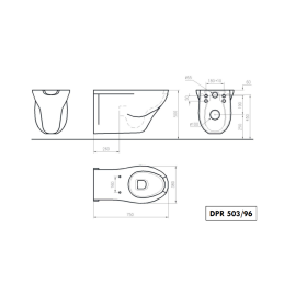 Idral 10272 Vaso Sospeso con Apertura Frontale Serie EASY 10272 2