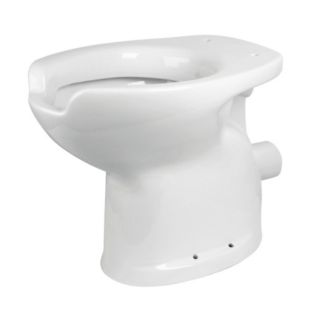 Idral 10210 - Vaso a Terra per Disabili Serie EASY, Ceramica Bianca, Scarico a Parete 10210 1