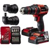 Einhell TE-CD 18/45 3X-Li +22 Trapano Avvitatore con 2 batterie e Kit 22 Accessori 4514235 1