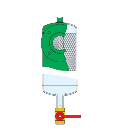 Separatore idraulico con coibentazione attacco G 1", portata 2,5 m3/h - 548006 - caleffi 548006 3