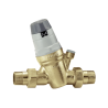 Riduttore di pressione Ø 1/2" bocchettone con cartuccia monoblocco estraibile, attacco manometro 1/4”F Caleffi 535040 535040 1
