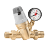 Riduttore di pressione Ø 1 1/4" bocchettone con cartuccia monoblocco estraibile, con manometro 0-10 bar. Caleffi 535071 535071 1